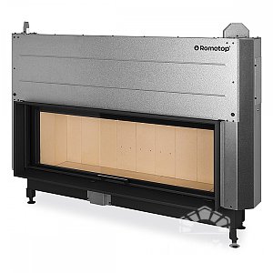 Широкая топка с прямым стеклом Romotop HEAT SILENT 3G L 140.50.01
