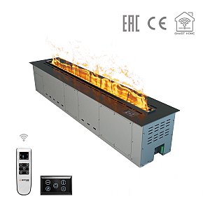 Паровой электроочаг Airtone Vepo RGB 3DA-1200 (Графит-зеркало)