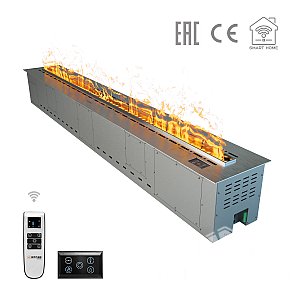 Паровой электроочаг Airtone Vepo RGB 3DA-1800 (Серебро)