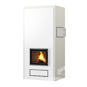 Дровяной печь-камин с духовкой ROSAMO V2 Tulikivi 2100 T white