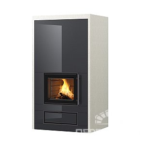 Дровяной камин KAILA V2 Tulikivi 1800 black