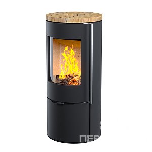Печь-камин АСТОВ R1.0 с крышкой из песчаника