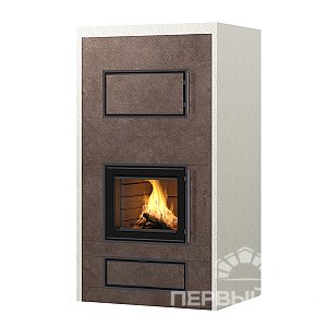 Дровяной печь-камин с духовкой ROSAMO V2 Tulikivi 1800 E brown