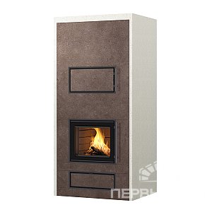 Дровяной печь-камин с духовкой ROSAMO V2 Tulikivi 2100 E brown