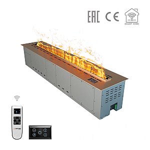 Паровой электроочаг Airtone Vepo RGB 3DA-1200 (Розовое золото-сатин)