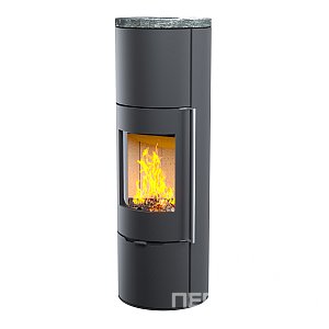 Печь-камин АСТОВ R1.0 XL с крышкой из пироксенита