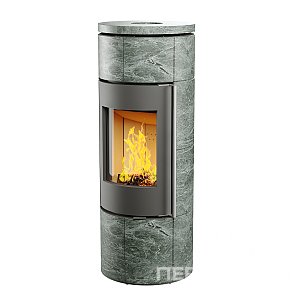 Печь-камин АСТОВ R1.0 LK MAX с крышкой из талькомагнезита