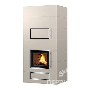 Дровяной печь-камин с духовкой ROSAMO V4 E Tulikivi 2100 beige