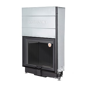 Каминная топка Экокамин ВЕГА 1000 MB принтинг черный шамот