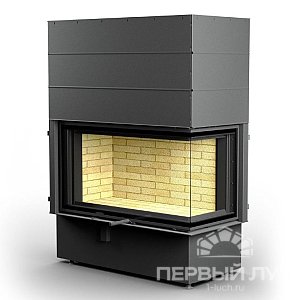Г-образная топка АСТОВ П2C 10057 R (два стекла) с вертикальным подъёмом