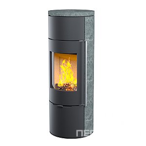 Печь-камин АСТОВ R1.0 LК с крышкой из талькомагнезита