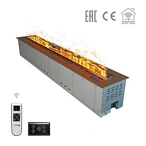 Паровой электроочаг Airtone Vepo RGB 3DA-1500 (Розовое золото-зеркало)