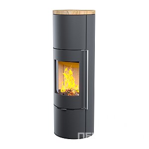 Печь-камин АСТОВ R1 XL с крышкой из песчаника