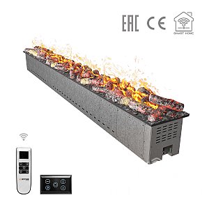 Паровой электроочаг Airtone Vepo RGB 3DA-2500 с накладкой имитации дров