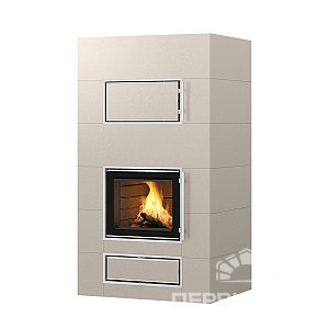 Дровяной печь-камин с духовкой ROSAMO V4 Tulikivi E 1800 beige