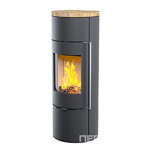 Печь-камин АСТОВ R1 L с крышкой из песчаника