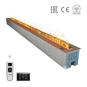 Паровой электроочаг Airtone Vepo RGB 3DA-3500 (Розовое золото-сатин)