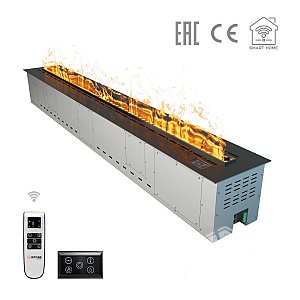 Паровой электроочаг Airtone Vepo RGB 3DA-1800 (Графит-зеркало)