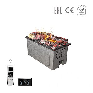 Паровой электроочаг Airtone Vepo RGB 3DA-500 с накладкой имитации дров