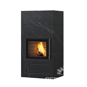 Дровяной камин JAANI V4 Tulikivi 1500 black marble