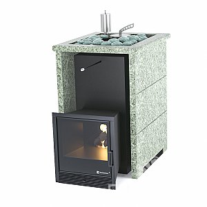 Печь Анапа в трехстороннем кожухе с открытым верхом