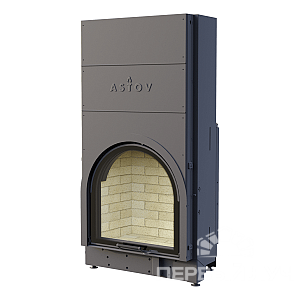 Каминная арочная топка АСТОВ ПCА 7070 (с шибером) для дровяного камина