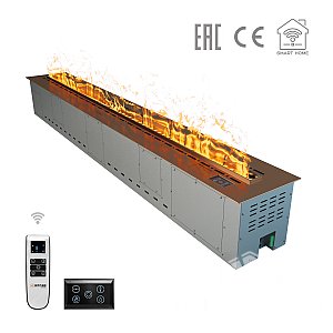 Паровой электроочаг Airtone Vepo RGB 3DA-1800 (Розовое золото-зеркало)