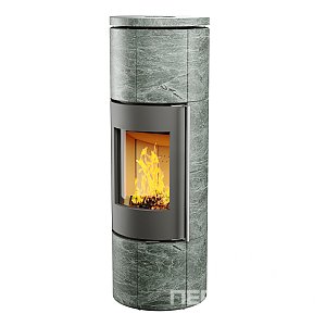 Печь-камин АСТОВ R1.0 XL K MAX с крышкой из талькомагнезита