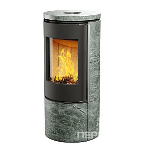 Печь-камин АСТОВ R1.0 K MAX с крышкой из талькомагнезита