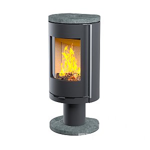 Печь-камин АСТОВ R1 N с крышкой из талькомагнезита