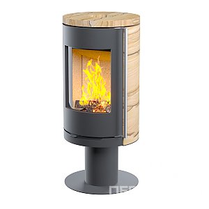 Печь-камин АСТОВ R1.0 NК с крышкой из песчаника