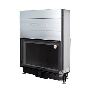 Каминная топка Экокамин ВЕГА 1200 PB принтинг черный шамот подовое горение